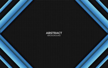 Tasarım biçimi soyut mavi ve siyah arkaplan