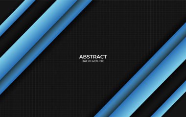 Soyut mavi ve siyah stil tasarla