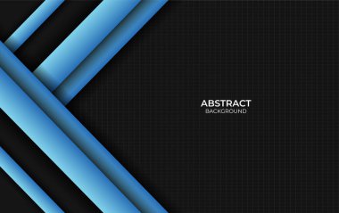 Soyut mavi ve siyah arkaplan tasarla