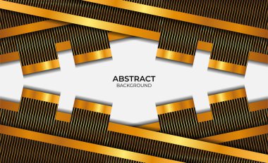 Soyut Arkaplan Siyah ve Altın Tarzı