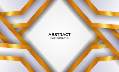 Soyut tasarım biçimi gri ve altın arkaplan