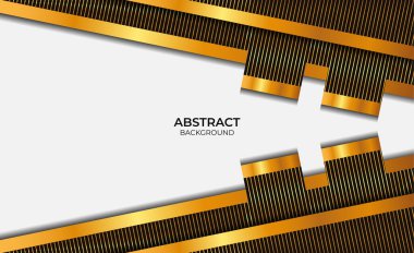 Soyut Tasarım Siyah ve Altın Tarzı