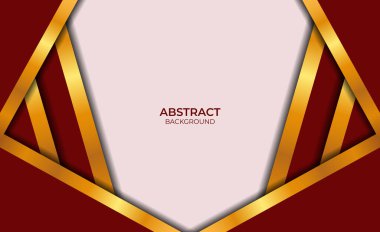 Lüks Kırmızı ve Altın Tasarım