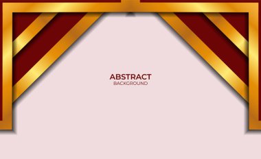 Lüks Tasarım Biçimi Kırmızı ve Altın