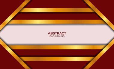 Özet Kırmızı ve Altın Arkaplan Tasarımı