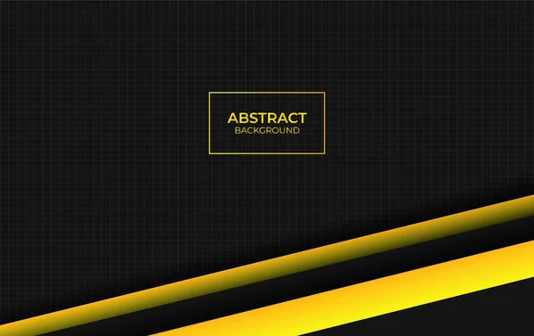 Estilo Moderno Abstrato Amarelo Preto —  Vetores de Stock