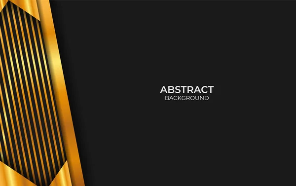 Luxus Elvont Fekete Arany Design Stílus — Stock Vector