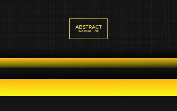Diseño Abstracto Amarillo Negro — Vector de stock