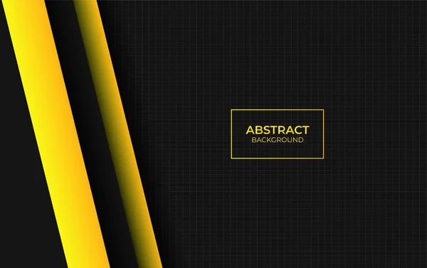 Абстрактный Современный Желтый Черный Дизайн — стоковый вектор