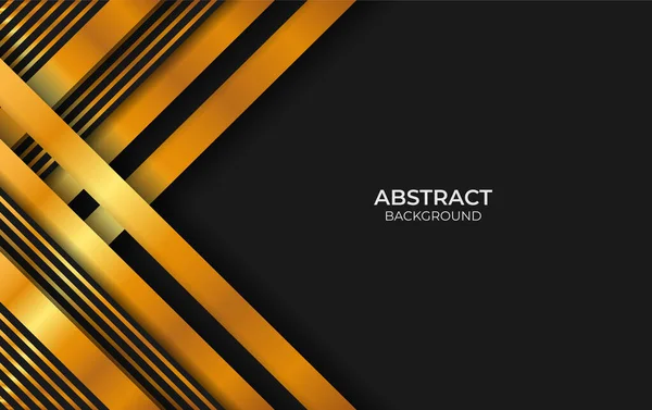 Абстрактний Розкішний Чорний Золотий Стиль Фон — стоковий вектор