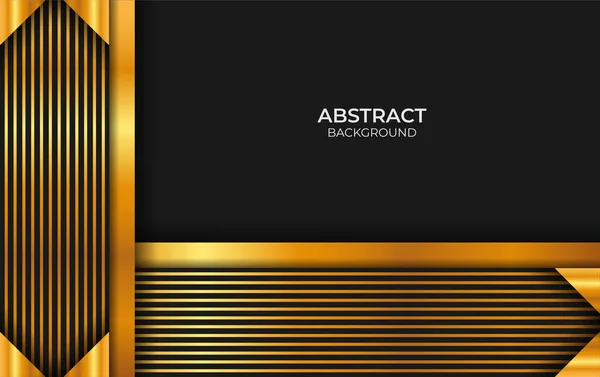 Abstrakt Svart Och Guld Stil — Stock vektor