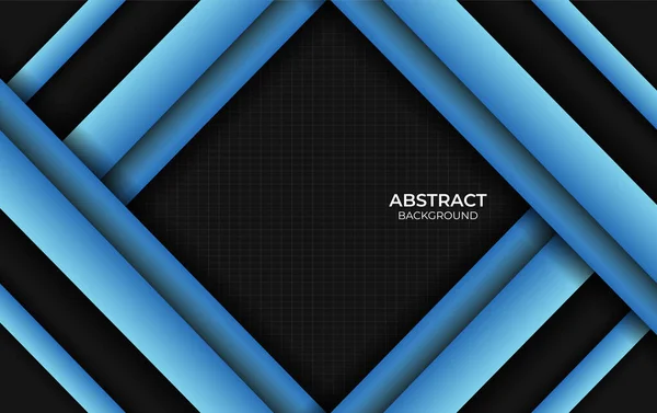 Design Abstrato Azul Preto Estilo Fundo —  Vetores de Stock