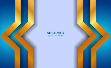 Soyut Mavi ve Altın Tasarım