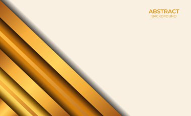 Özgeçmiş Soyut Biçim Kahverengi ve Altın