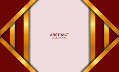 Özgeçmiş Kırmızı ve Altın Tasarım