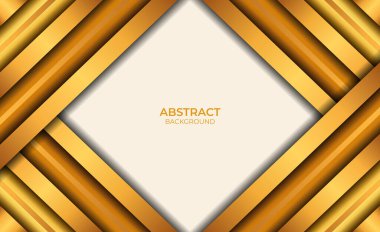 Tasarım Soyut Biçim Kahverengi ve Altın