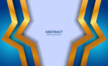 Özgeçmiş Mavi ve Altın Biçimli