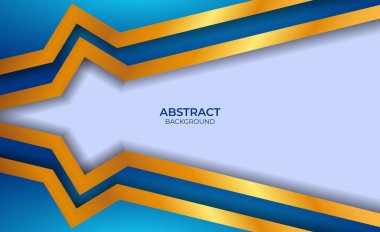 Soyut Lüks Mavi ve Altın Tarzı