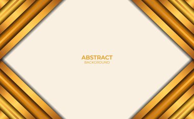 Soyut Tasarım Biçimi Kahverengi ve Altın