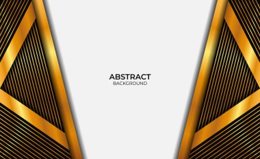 Lüks Soyut Altın ve Siyah Tarz