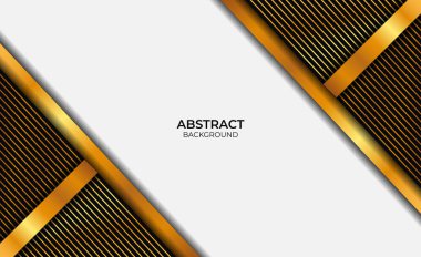 Soyut Tasarım Lüks Altın ve Siyah Tarz