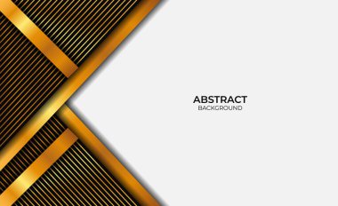 Soyut Tasarım Lüks Altın ve Siyah Arkaplan