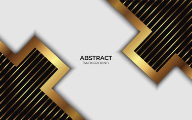 Lüks Arkaplan Soyut Altın ve Siyah