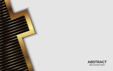 Lüks Soyut Stil Altın ve Siyah