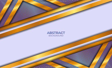 Lüks Soyut Biçim Mavi ve Altın Arkaplan