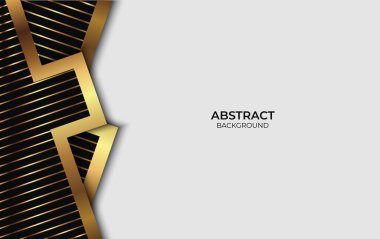 Lüks Tasarım Soyut Stil Altın ve Siyah