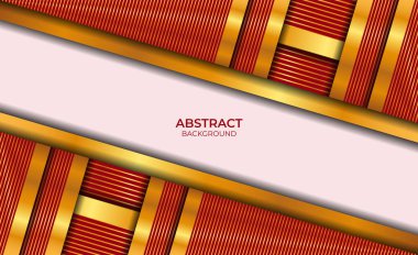 Lüks Kırmızı ve Altın Özgeçmiş