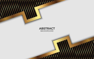 Özet altın ve siyah stil