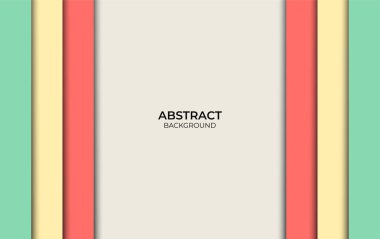 Soyut Biçim Geometrik Renkli Tasarım