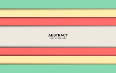 Soyut Renkli Kağıt Kesiği Tasarımı