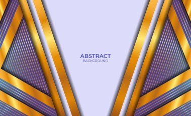 Soyut Biçim Mavi ve Altın