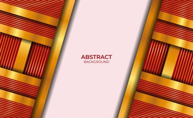 Soyut Lüks Kırmızı ve Altın Tarzı