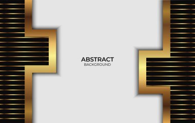 Soyut Lüks Altın ve Siyah Tasarım