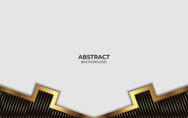 Soyut Tasarım Altın ve Siyah Biçim