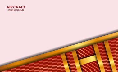 Soyut Lüks Kırmızı ve Altın Arkaplan