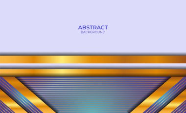 Soyut Tasarım Mavi ve Altın