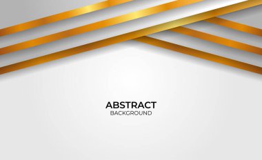 Arkaplan geometrik altın ve gri soyut biçim