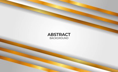 Arkaplan geometrik altın ve gri stil