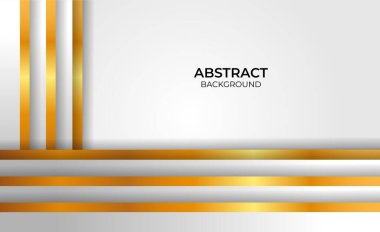 Soyut zarif geometrik altın ve gri