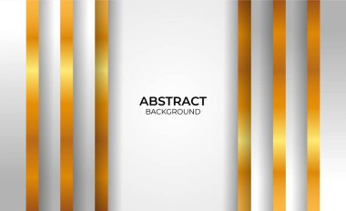 Soyut geometrik altın ve gri stil