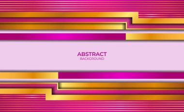 Soyut Arkaplan Altın ve Mor Biçim