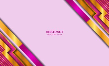 Modern Soyut Altın ve Mor Stil