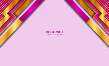 Modern Soyut Altın ve Mor Tasarım