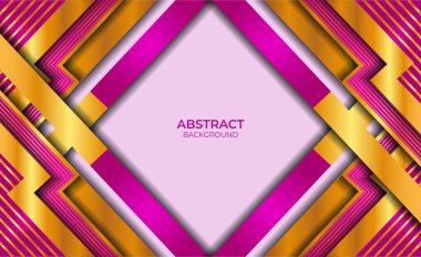 Modern Tasarım Soyut Altın ve Mor