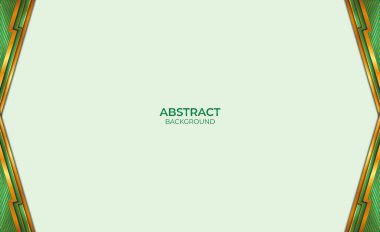 Arkaplan Altın ve Yeşil Soyut Biçim