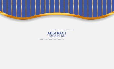 Dalga çizgisi olan soyut mavi altın arkaplan